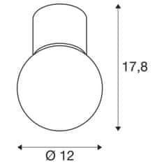 SLV BIG WHITE (SLV) VARYT stropné prisadené svietidlo, okrúhle, 1x max. 6 W E14, čierna 1007607