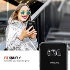 Techsuit Silikónové puzdro so zosilnenými hranami pre Samsung Galaxy S8 Plus - Transparentná KP30017