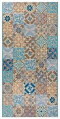 Hanse Home Behúň Cappuccino 105880 Mosaik Blue Multicolored 75x150