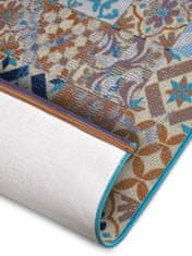 Hanse Home Behúň Cappuccino 105880 Mosaik Blue Multicolored 75x150