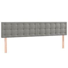 Petromila vidaXL Boxspring posteľ s matracom bledosivá 120x190 cm zamat