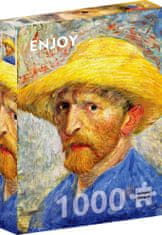 ENJOY Puzzle Vincent Van Gogh: Autoportét v slamenom klobúku 1000 dielikov