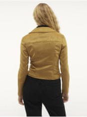 Vero Moda Horčicová dámska bunda v semišovej úprave Vero Moda Jose S