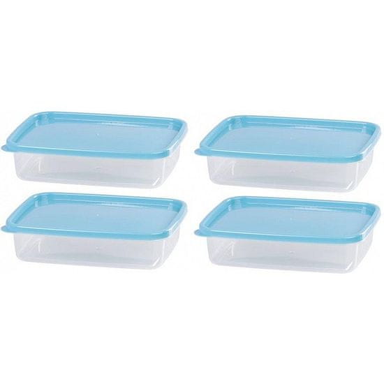 Autonar czech Dóza obdĺžniková MagicHome, súprava 4 ks, 1000 ml, 21,5x15,5x5,5 cm, Lunchbox