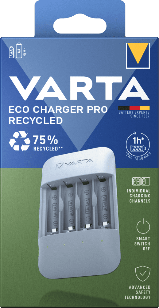 VARTA nabíjačka batérií Eco Charger Pro Recycled Box (57683101111)