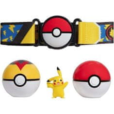 Jazwares Pokémon CLIP N GO Trenerský Pásek + Poké Ball a Level Ball a Pikachu