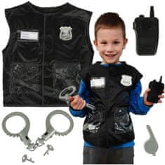 KIK KX4297 Karnevalový chlapčenský kostým policajt