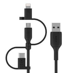 shumee BELKIN CABLE 3V1 USB-A – LTG/MICROUSB/USB-C 1M