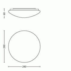 Philips Philips NOV 2015 TWIRL 27K SVIETIDLO STROPNÉ ŠEDÁ 1x12W 240V 31814/87/16