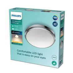 Philips LED Kúpeľňové stropné prisadené svietidlo Philips DORIS CL257 8718699777197 6W 600lm 2700K IP44 22cm chrómové