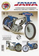 Plochodrážny motocykel JAWA 884.5/ papierový model