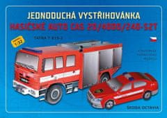 Hasičské auto CAS 20/4000/240-S2T - Jednoduchá vystrihovačka