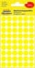 Samolepiace okrúhle etikety Avery - žlté, priemer 12 mm, 270 ks
