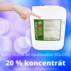 Chemoform Soľný roztok pre soľné dávkovače, pre SOLDOS, s vysokou koncentráciou 20% - 10 litrov