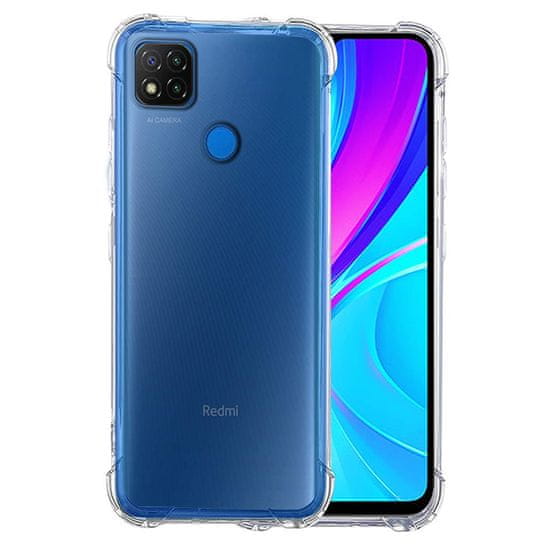 Techsuit Anti Shock silikonové púzdro pre Xiaomi Redmi 9C/Redmi 9C NFC - Transparentná KP30040