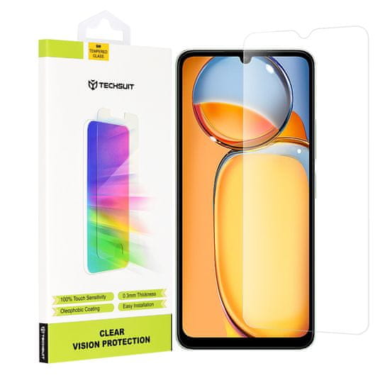 Techsuit ochranné sklo 9H pre Xiaomi Redmi 13C 5G/Redmi 13C 4G/Poco M5/Poco C65 - Transparentná KP30044