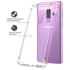 Techsuit Anti Shock silikonové púzdro pre Samsung Galaxy S9 Plus - Transparentná KP30034