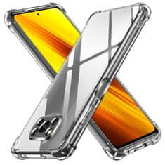 Techsuit Anti Shock silikonové púzdro pre Xiaomi Poco X3/Poco X3 NFC/Poco X3 Pro - Transparentná KP30054
