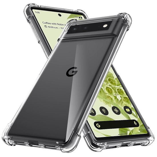 Techsuit Anti Shock silikonové púzdro pre Google Pixel 6 Pro - Transparentná KP30055