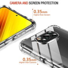 Techsuit Anti Shock silikonové púzdro pre Xiaomi Poco X3/Poco X3 NFC/Poco X3 Pro - Transparentná KP30054