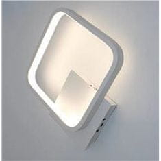 HADEX LED nástenné svietidlo 12W 20x23CM biele