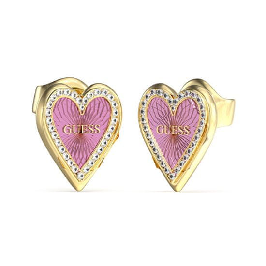 Guess Krásne bicolor náušnice Love Me Tender JUBE03237JWYGPPT/U