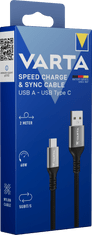 VARTA Speed Charge & Sync kábel USB A na USB typu C Box (57935101111)