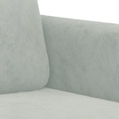 Petromila vidaXL 2-dielna sedacia súprava bledosivá zamat