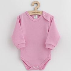 NEW BABY Dojčenské bavlnené body New Baby ružová 74 (6-9m)
