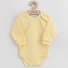 NEW BABY Dojčenské bavlnené body New Baby žltá 74 (6-9m)