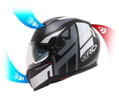 XRC Helma na motorku matt black/grey/white veľ. XL