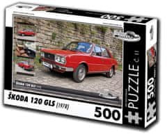 RETRO-AUTA© Puzzle č. 11 Škoda 120 GLS (1978) 500 dielikov