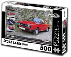 RETRO-AUTA© Puzzle č. 16 Škoda Garde (1983) 500 dielikov