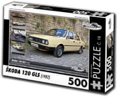 RETRO-AUTA© Puzzle č. 18 Škoda 120 GLS (1982) 500 dielikov