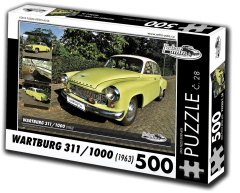 RETRO-AUTA© Puzzle č. 28 Wartburg 311/1000 (1963) 500 dielikov