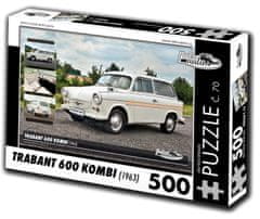 RETRO-AUTA© Puzzle č. 70 Trabant 600 KOMBI (1963) 500 dielikov