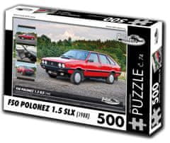 RETRO-AUTA© Puzzle č. 74 FSO Polonez 1.5 SLX (1988) 500 dielikov