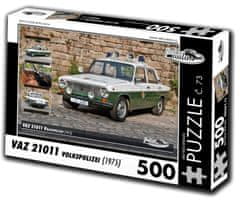 RETRO-AUTA© Puzzle č. 73 VAZ 21011 Volkspolizei (1975) 500 dielikov