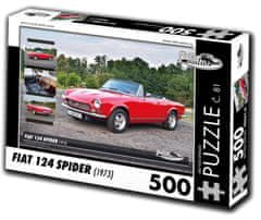 RETRO-AUTA© Puzzle č. 81 Fiat 124 SPIDER (1973) 500 dielikov