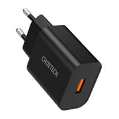 Choetech Sieťová nabíjačka Choetech Q5003 18W USB-A (čierna)