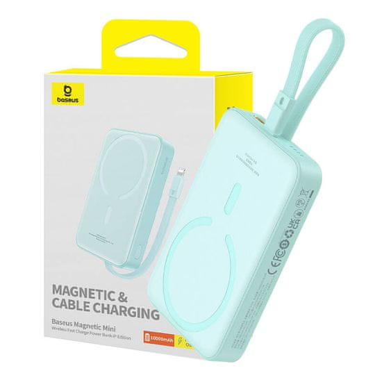 BASEUS Baseus Magnetic Mini 10000mAh, USB-C 20W MagSafe powerbank (mätová)