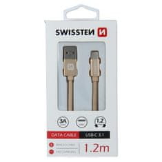 SWISSTEN USB/USB-C 1.2m, zlatý