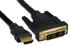 PremiumCord Kábel HDMI A - DVI-D M/M 3m