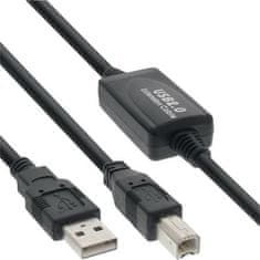 PremiumCord USB 2.0 repeater a prepojovací kábel A/MB/M 10m