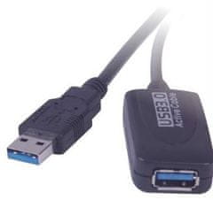 PremiumCord USB 3.0 repeater a predlžovací kábel A/MA/F/ 5m/ čierny