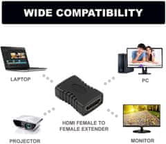 PremiumCord Adaptér HDMI A - HDMI A, Female/Female, pozlátená