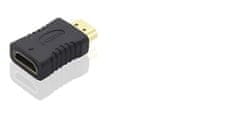 PremiumCord Adaptér HDMI Female - HDMI Male, krátka, pozlátený konektor