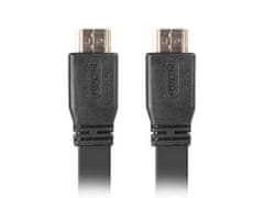 Lanberg HDMI M/M 2.0 kábel 5M 4K čierny plochý