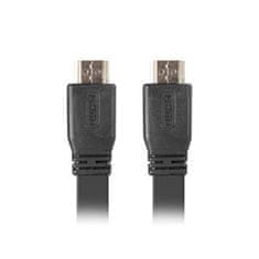 Lanberg HDMI M/M 2.0 kábel 5M 4K čierny plochý