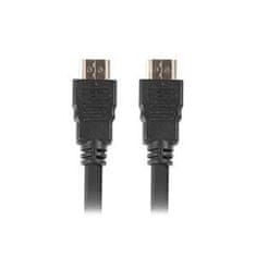 Lanberg High Speed HDMI 1.4 + Ethernet kábel, 4K @ 30Hz, CCS, M / M, dĺžka 1m, čierny, pozlátené konektory